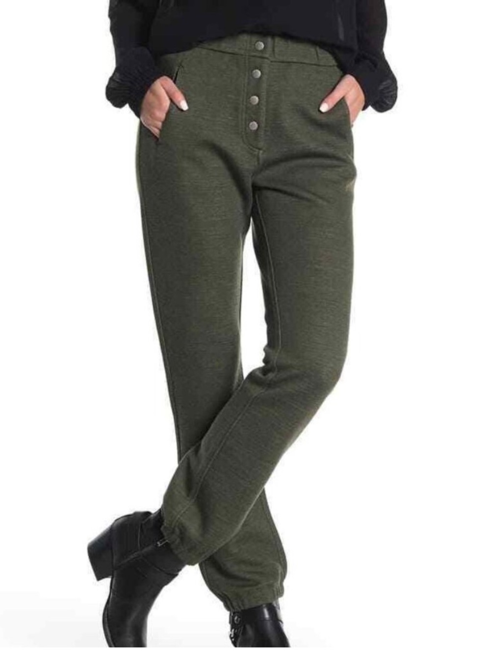 rag & bone Sailor Wool Blend Pants Heather Green Size XS